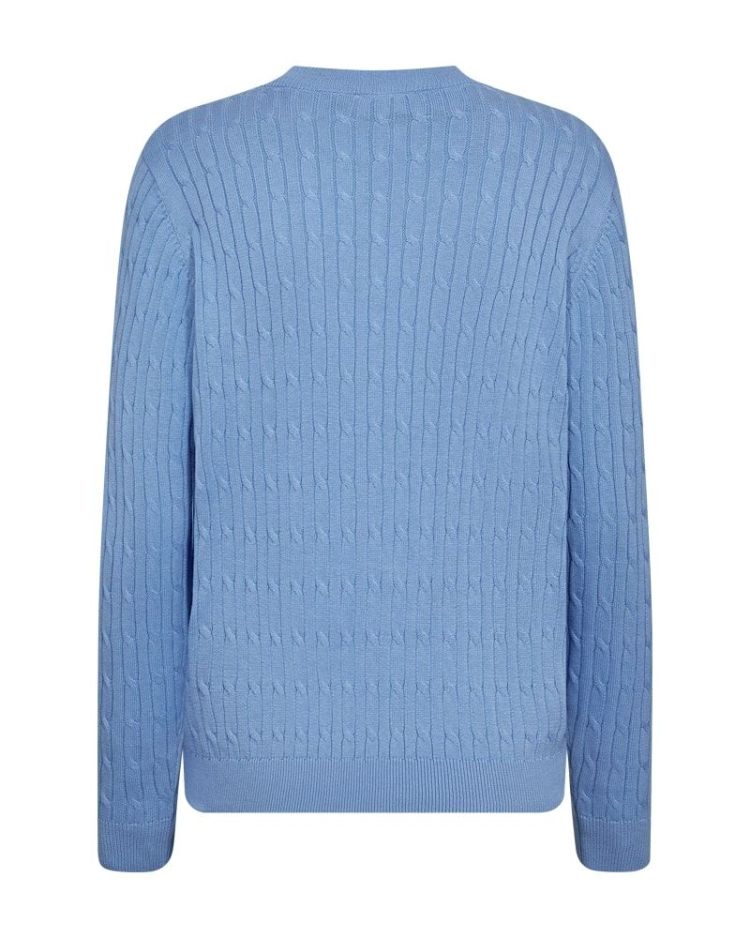 Freequent Pull Blauw dames (DODO PULLOVER CABLE KNIT - FQDODO.VISTABLUE) - GL Sport (Sluis)