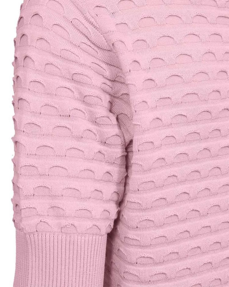 Freequent Pull Lila dames (DODO PULLOVER SHORT SLEEVE JACQUARD - FQDODO.LILAC) - GL Sport (Sluis)