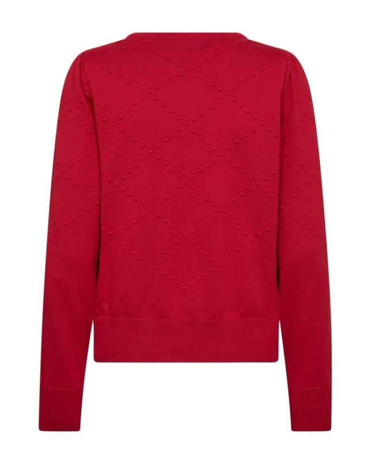 Freequent Pull Rood dames (DODO PULLOVER V-DOT PATTERN - FQDODO.TRUERED) - GL Sport (Sluis)