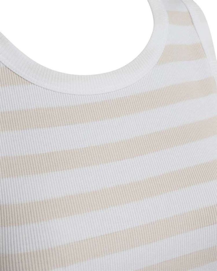Freequent Top Wit dames (EFFY TANKTOP  - FQEFFY-TO.WHITE/MOONBE) - GL Sport (Sluis)