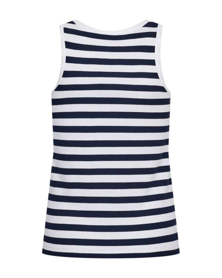 Freequent Top Wit dames (EFFY TANKTOP  - FQEFFY-TO.WHITE/NAVBLAZ) - GL Sport (Sluis)