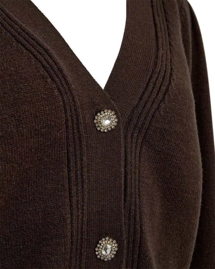 Freequent Vest Bruin dames (FQALPI CARDIGAN - 212106.MOLE) - GL Sport (Sluis)