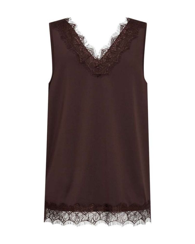 Freequent Top Bruin dames (FQBICCO TOP - COFFEE BEAN - 206329.COFFEEBEAN) - GL Sport (Sluis)