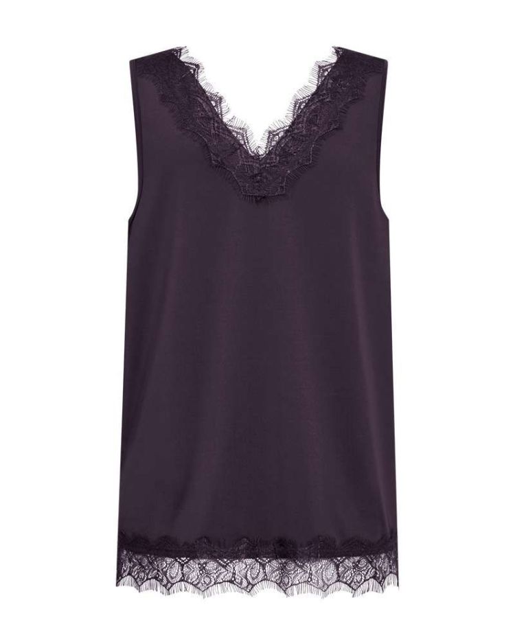 Freequent Top Paars dames (FQBICCO TOP - NIGHTSHADE - 206329.NIGHTSHADE) - GL Sport (Sluis)