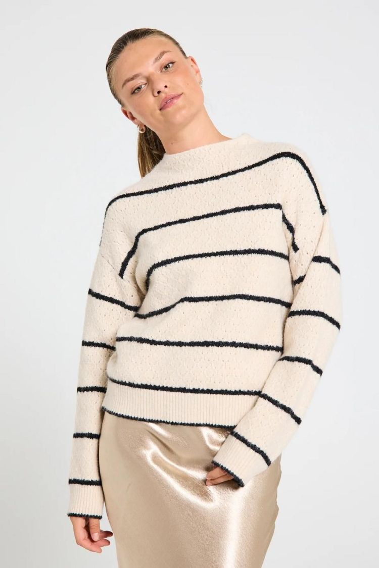 Freequent Pull Beige dames (FQHARA PULLOVER  - FQHARA-PU.MOONBEAM) - GL Sport (Sluis)