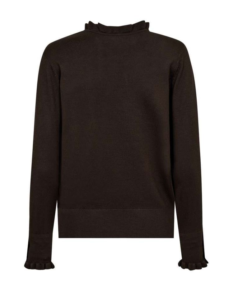 Freequent Pull Bruin dames (FQKATIE PULLOVER TURTLE NECK - 205095.MOLE) - GL Sport (Sluis)