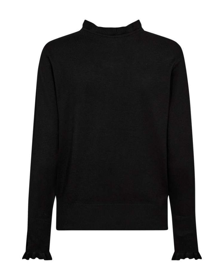 Freequent Pull Zwart dames (FQKATIE PULLOVER TURTLE NECK - 205095.BLACK) - GL Sport (Sluis)