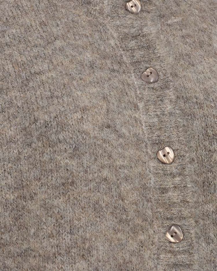 Freequent Vest Taupe dames (FQLOUISA CARDIGAN - 202236.DESERTTAUPE) - GL Sport (Sluis)