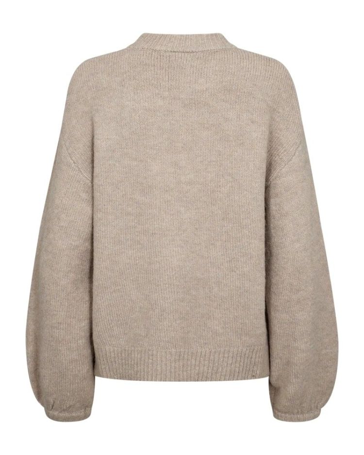 Freequent Pull Taupe dames (FQPEARL PULLOVER  - FQPEARL-PU.TAUPE) - GL Sport (Sluis)