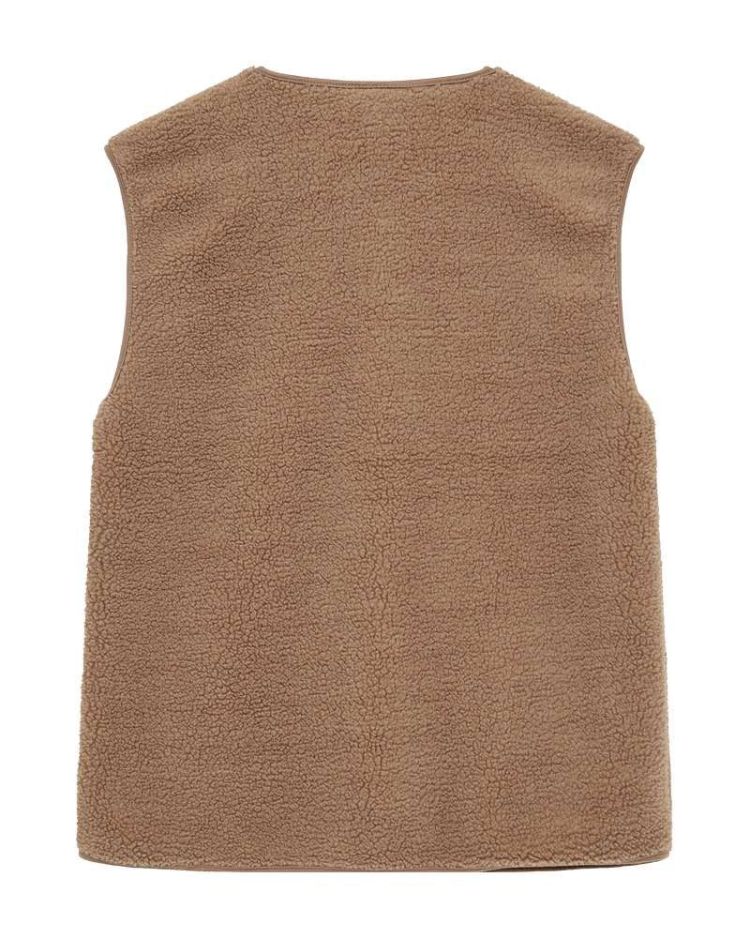Freequent Bodywarmer Taupe dames (FQTEDDY WAISTCOAT - 207624.DESERTTAUPE) - GL Sport (Sluis)