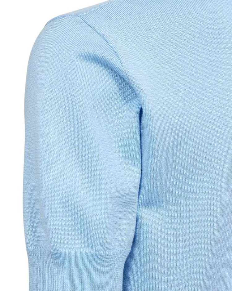 Freequent Pull Blauw dames (KATIE PULLOVER SHORT SLEEVE KNITTED - FQKATIE.BLUEBELL) - GL Sport (Sluis)