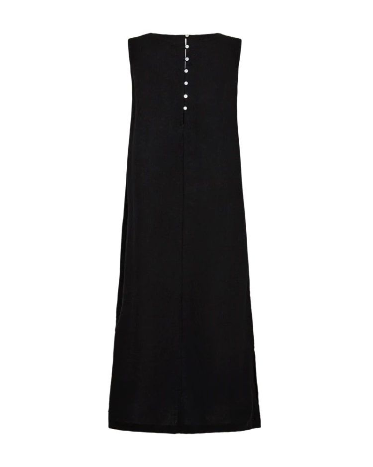 Freequent Jurk Zwart dames (LALUNA DRESS U-NECK - FQLALUNA.BLACK) - GL Sport (Sluis)