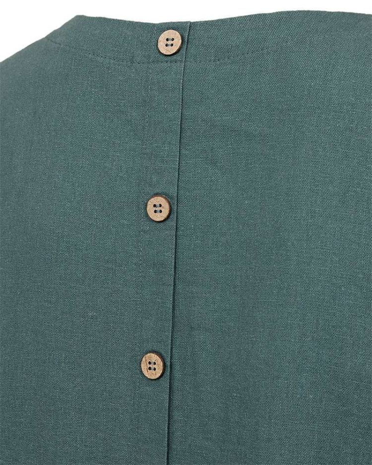 Freequent Jurk Groen dames (LAVA DRESS WITH SLEEVE - FQLAVA.DFOREST) - GL Sport (Sluis)