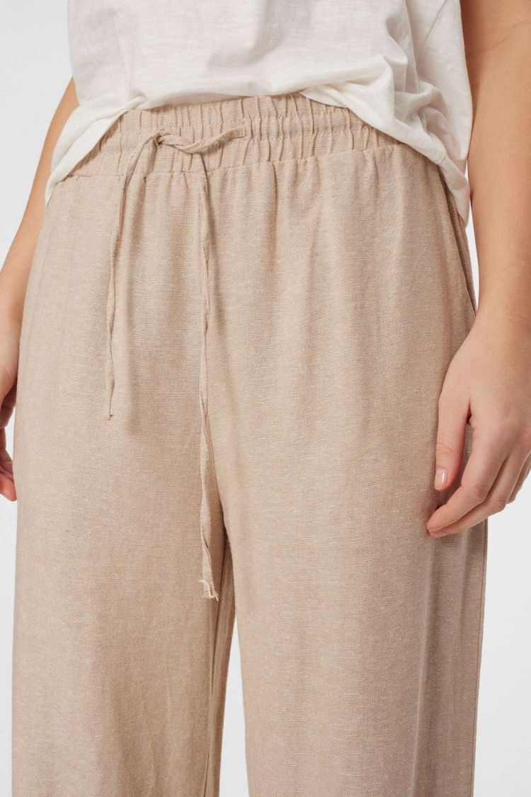 Freequent Broek Beige dames (LAVA LONG PANTS - FQLAVA.SANDMEL) - GL Sport (Sluis)