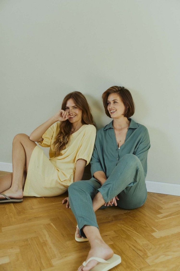 Freequent Blouse Groen dames (LAVA SHIRT BOX PLEAT - FQLAVA.DFOREST) - GL Sport (Sluis)