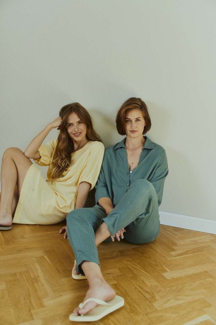 Freequent Blouse Groen dames (LAVA SHIRT BOX PLEAT - FQLAVA.DFOREST) - GL Sport (Sluis)