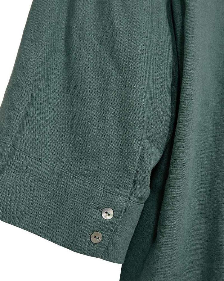 Freequent Blouse Groen dames (LAVA SHIRT BOX PLEAT - FQLAVA.DFOREST) - GL Sport (Sluis)