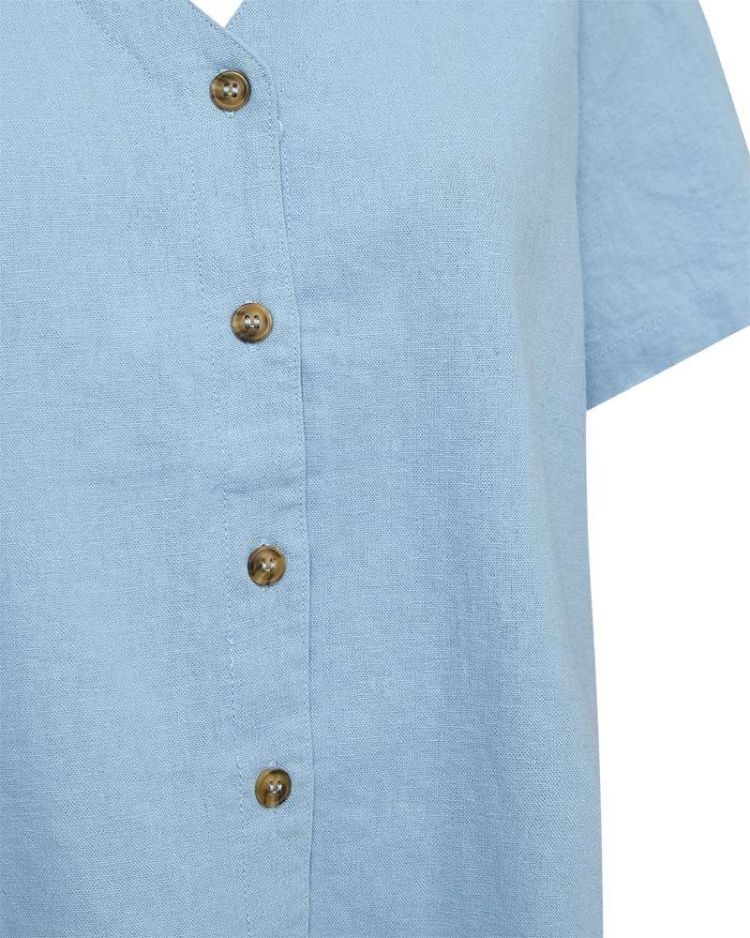 Freequent Blouse Blauw dames (LAVA SHIRT - FQLAVA.BLUEBELL) - GL Sport (Sluis)