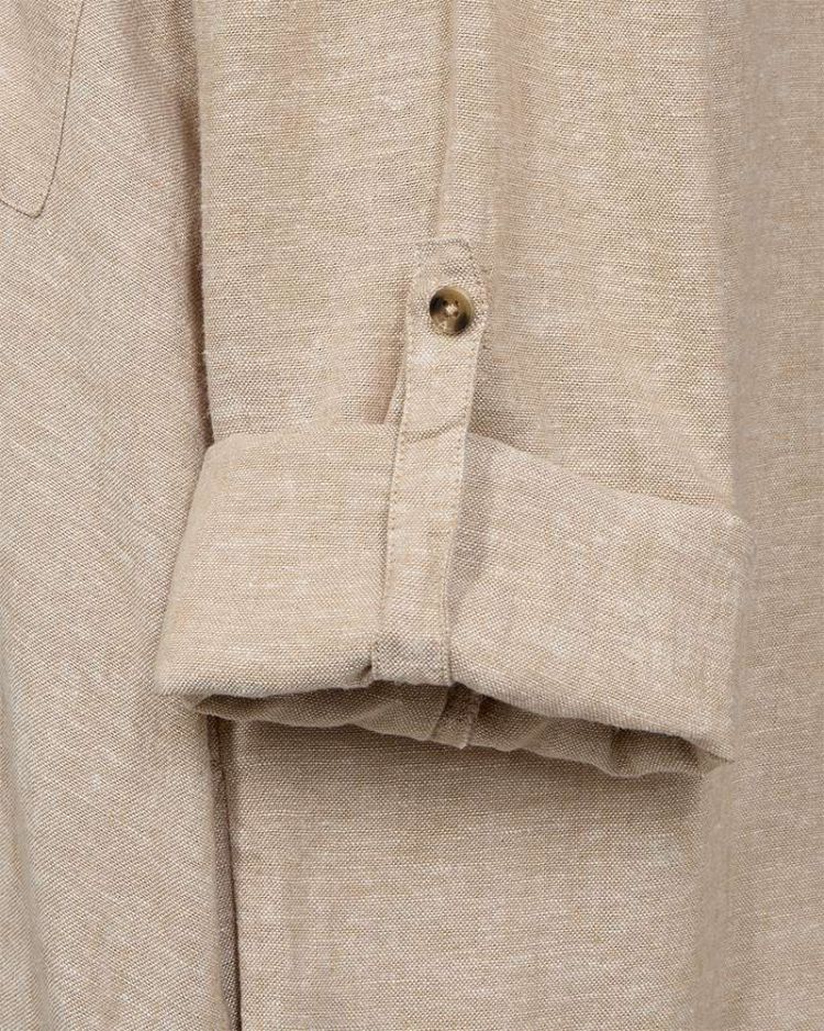 Freequent Jurk Beige dames (LAVA SHIRT DRESS - FQLAVA-SH-DR.SANDMEL) - GL Sport (Sluis)