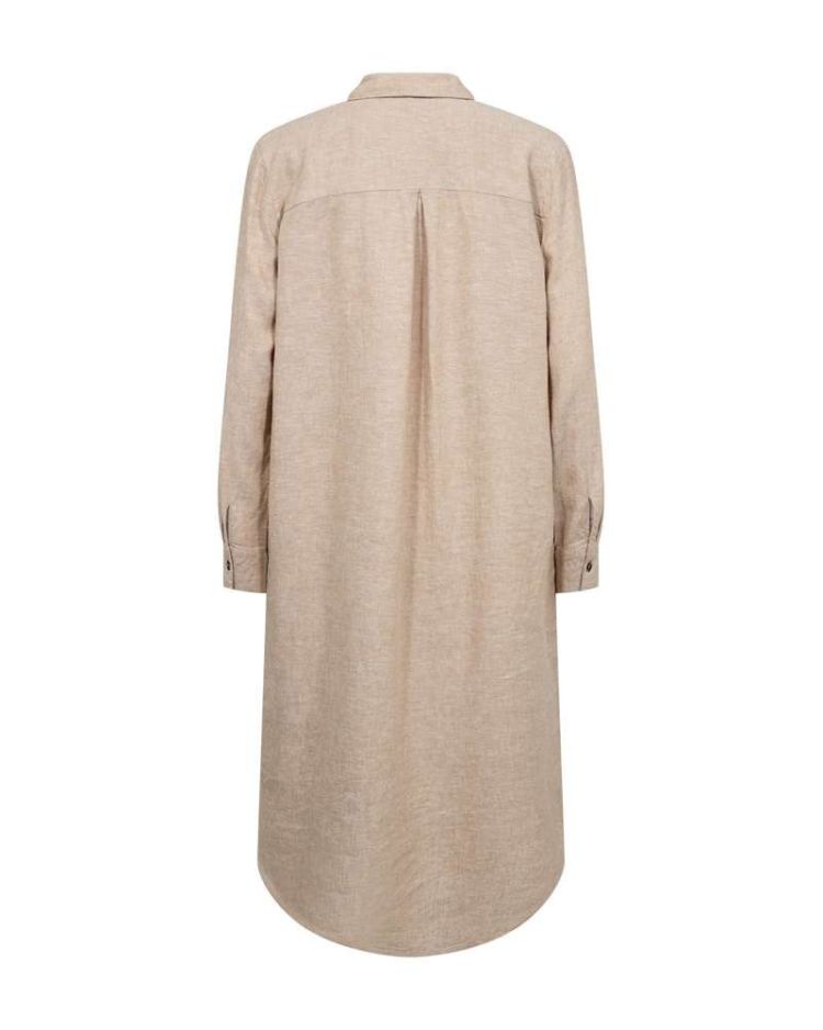 Freequent Jurk Beige dames (LAVA SHIRT DRESS - FQLAVA-SH-DR.SANDMEL) - GL Sport (Sluis)