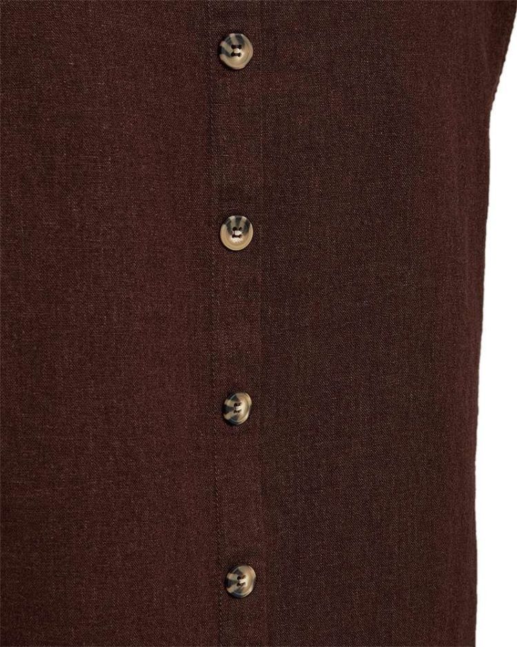 Freequent Top Bruin dames (LAVA TOP LINEN - FQLAVA-TO.COFFEEBEAN) - GL Sport (Sluis)