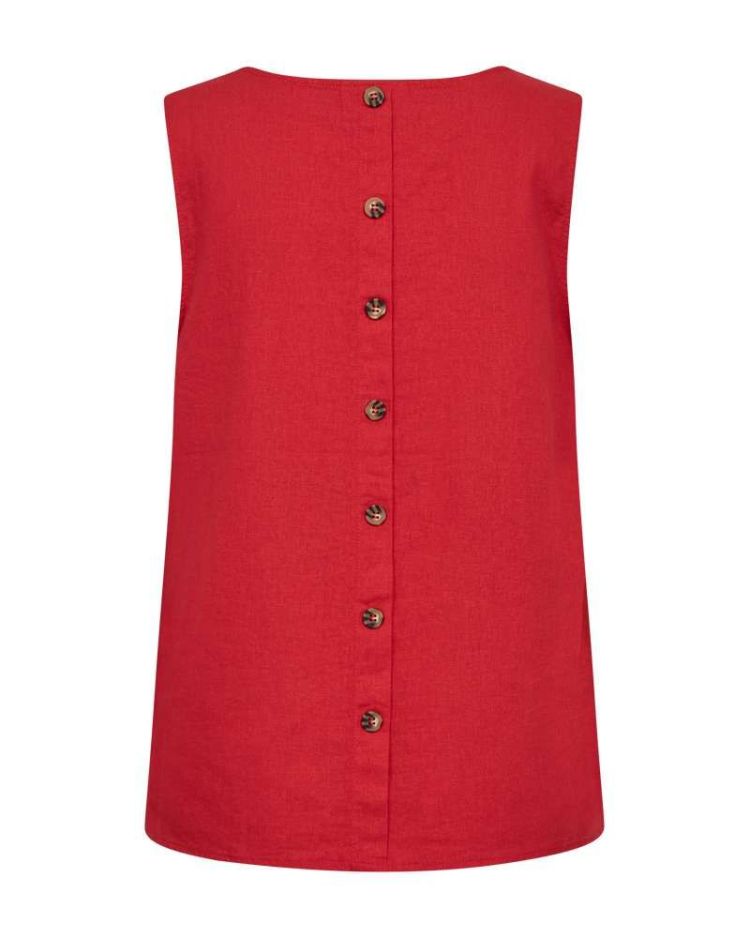 Freequent Top Rood dames (LAVA TOP LINEN - FQLAVA-TO.TRUERED) - GL Sport (Sluis)