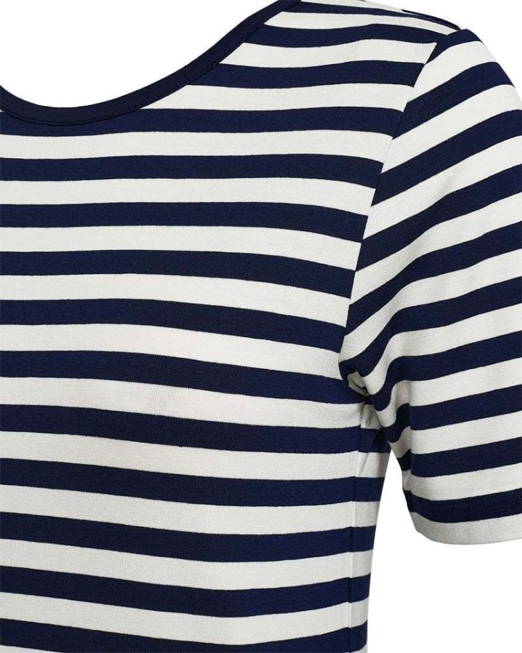 Freequent T-shirt Blauw dames (LIANA TEE - FQLIANA.NAVBLAZ/OWHT) - GL Sport (Sluis)