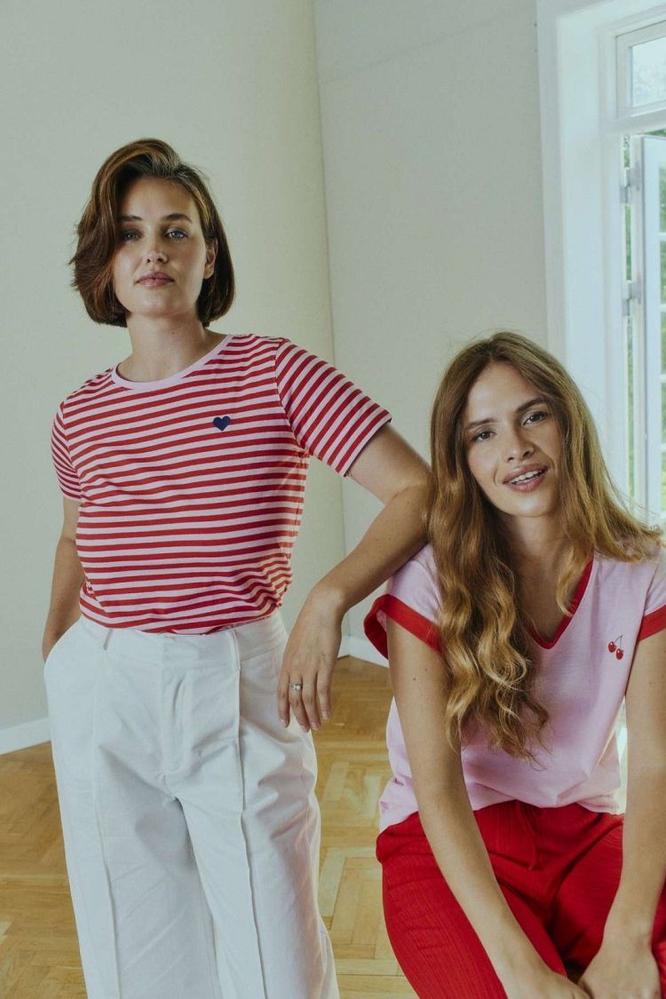 Freequent T-shirt Lila dames (MIAN TEE - FQMIAN.LILAC/RED) - GL Sport (Sluis)