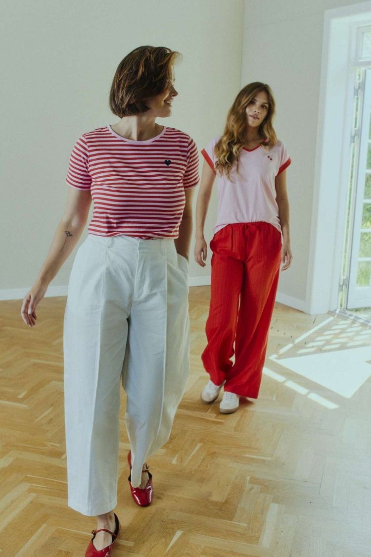 Freequent T-shirt Lila dames (MIAN TEE - FQMIAN.LILAC/RED) - GL Sport (Sluis)