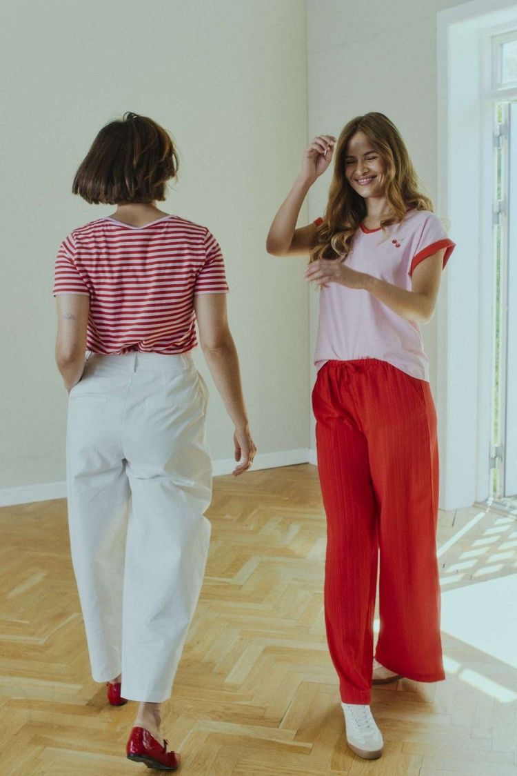 Freequent T-shirt Lila dames (MIAN TEE - FQMIAN.LILAC/RED) - GL Sport (Sluis)