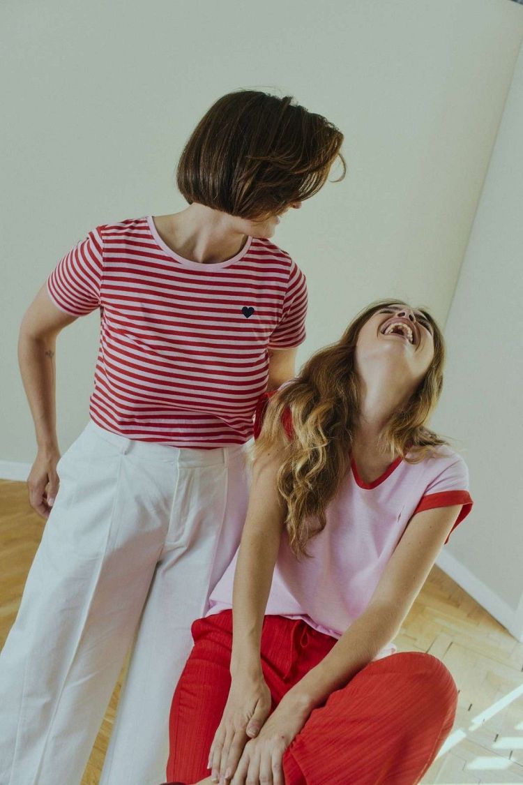 Freequent T-shirt Lila dames (MIAN TEE - FQMIAN.LILAC/RED) - GL Sport (Sluis)