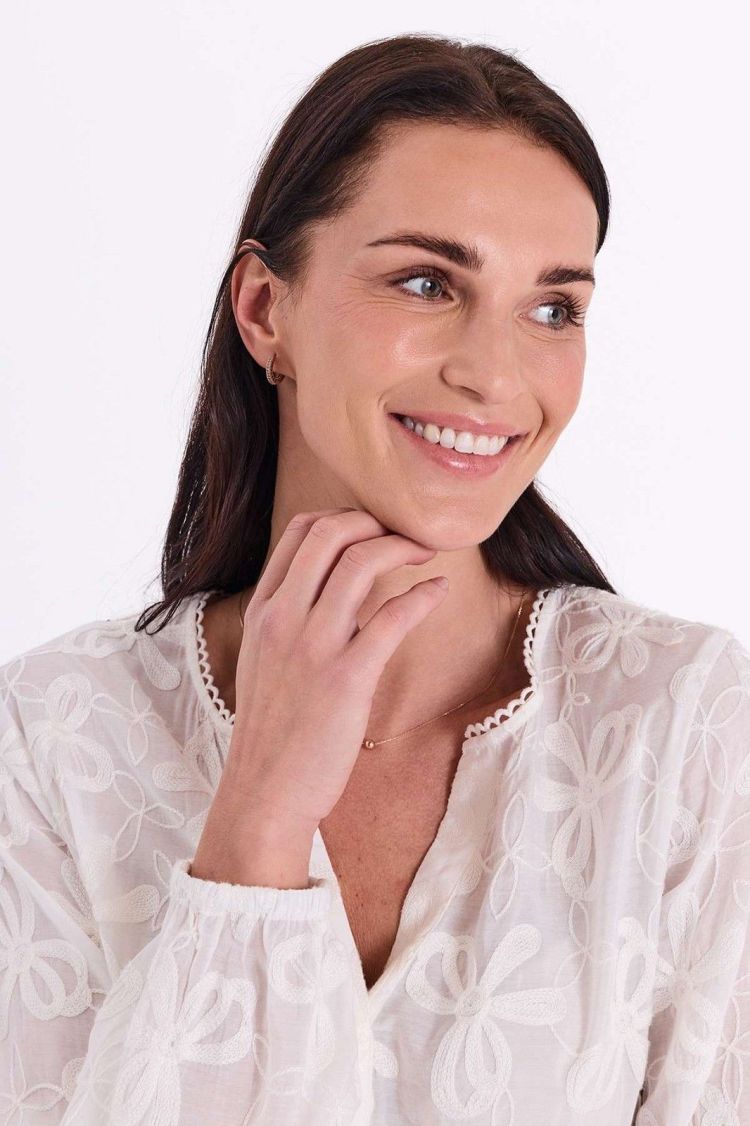 Freequent Blouse Off-white dames (RANDY BLOUSE - FQRANDY.OFFWHITE) - GL Sport (Sluis)