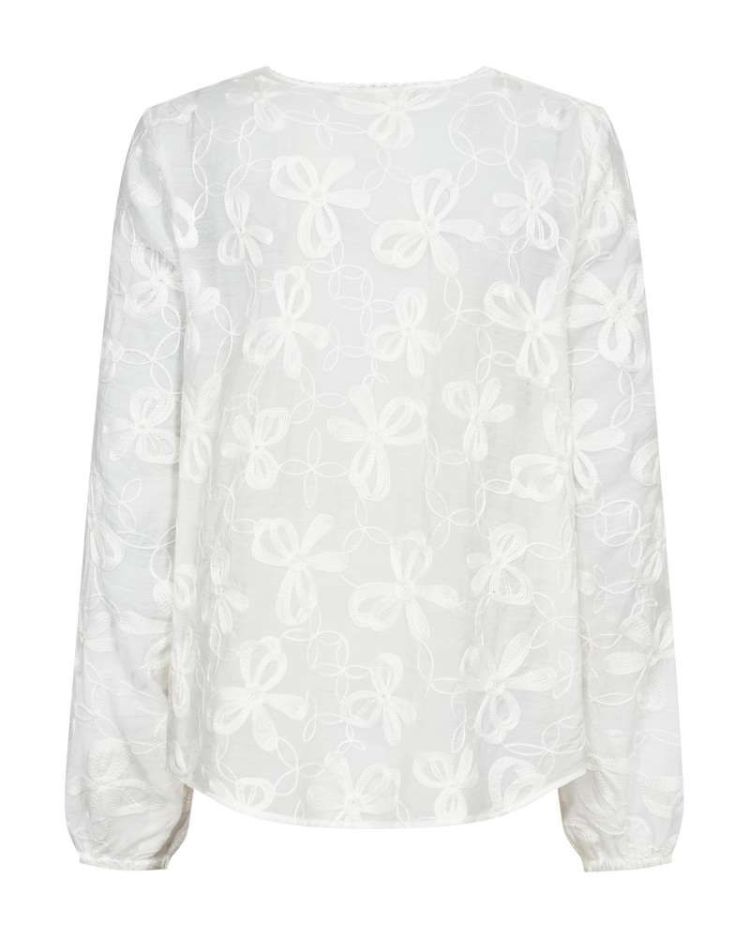 Freequent Blouse Off-white dames (RANDY BLOUSE - FQRANDY.OFFWHITE) - GL Sport (Sluis)