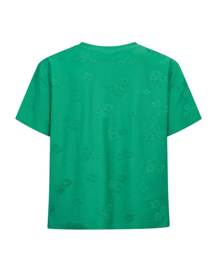 Freequent T-shirt Groen dames (ZIPREA TEE - FQZIPREA.BRIGHTGREEN) - GL Sport (Sluis)