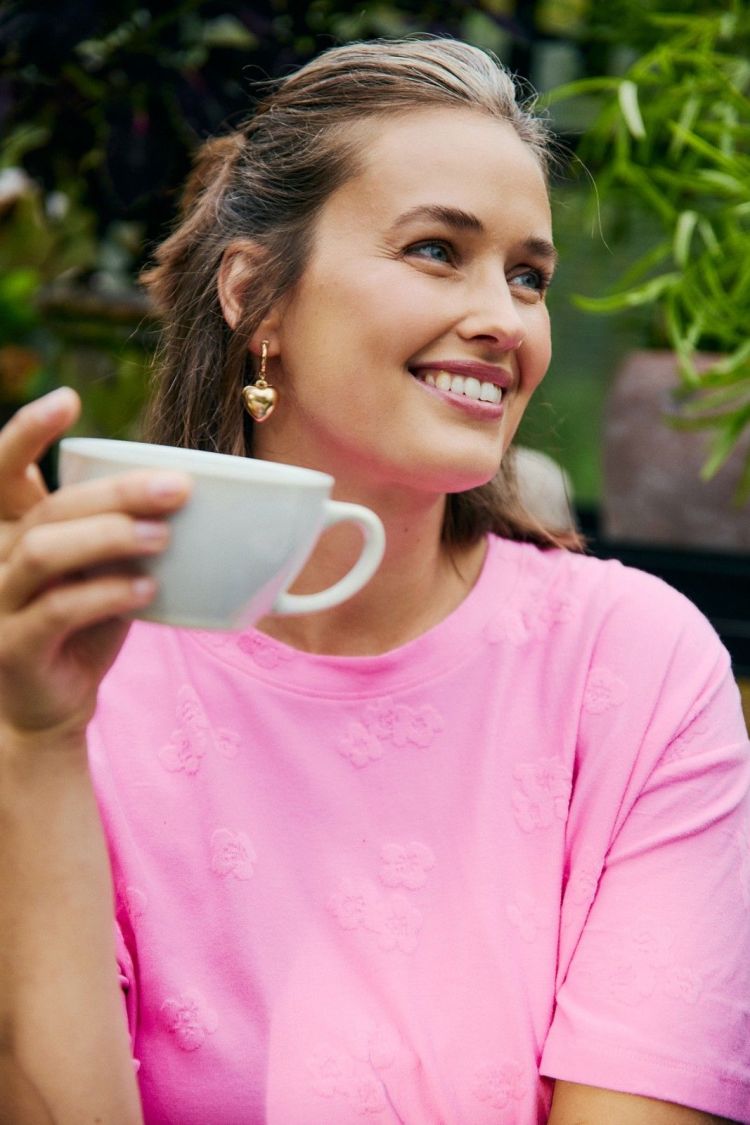 Freequent T-shirt Roze dames (ZIPREA TEE - FQZIPREA.WILDORCHID) - GL Sport (Sluis)