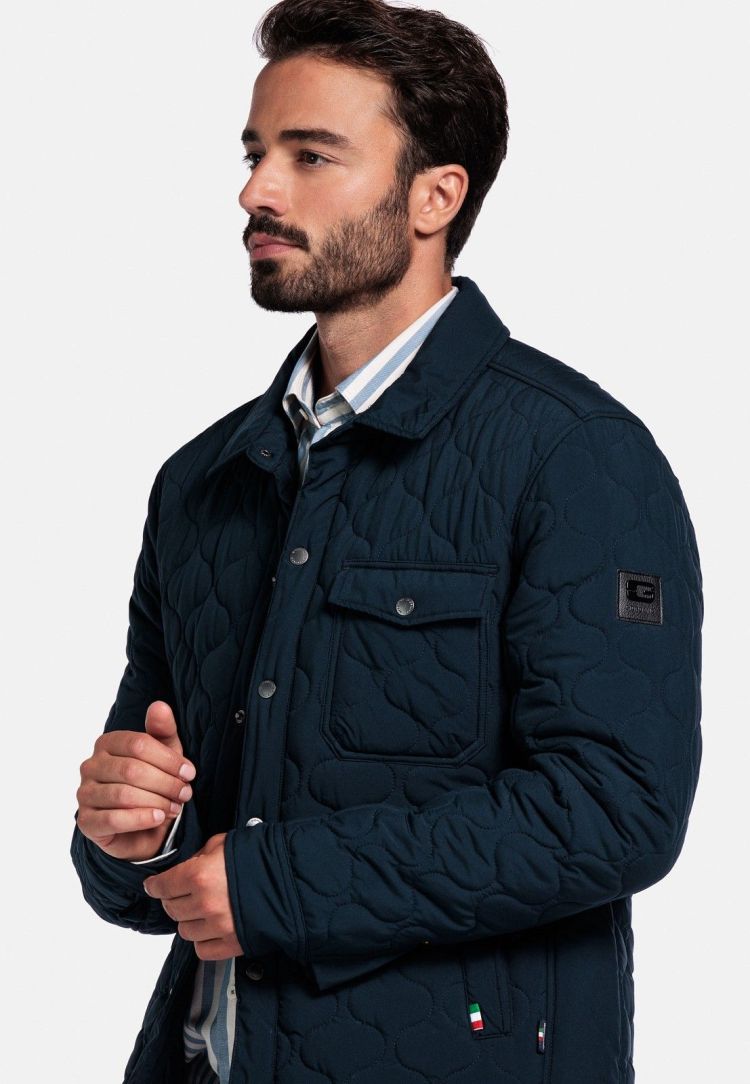 Giordano Jas Blauw heren (ALFIO SHORT JACKET - 522654.60) - GL Sport (Sluis)
