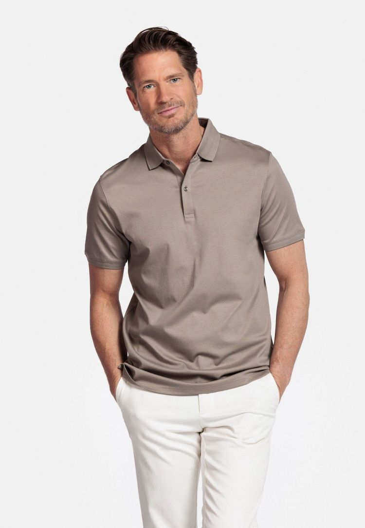 Giordano Polo Beige heren (LINO SHORT SLEEVE POLO - 616578.81) - GL Sport (Sluis)