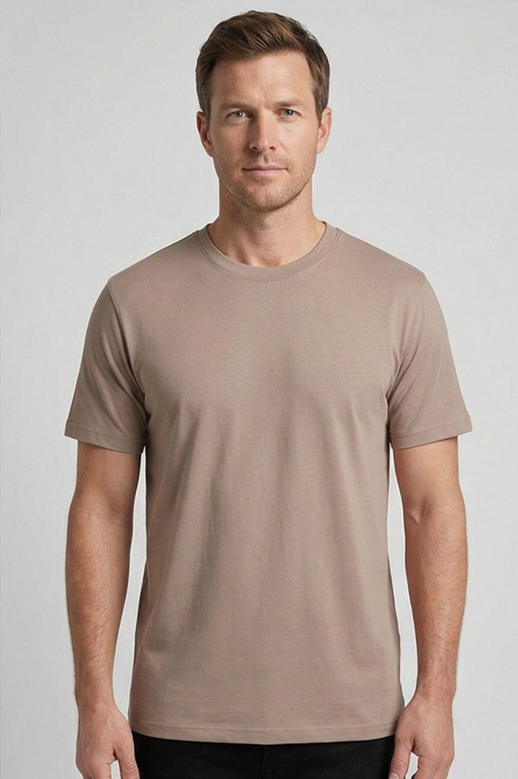 Giordano T-shirt Beige heren (LUCA TEE SS - NOS5078.81) - GL Sport (Sluis)
