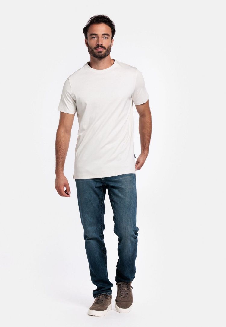 Giordano T-shirt Wit heren (LUCA TEE SS - NOS5078.10) - GL Sport (Sluis)