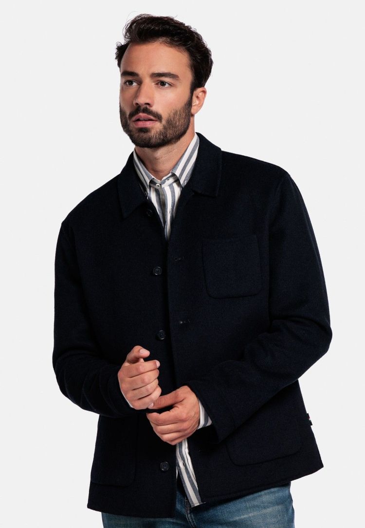 Giordano Jas Blauw heren (MANO SHIRT JACKET - 527520.60) - GL Sport (Sluis)