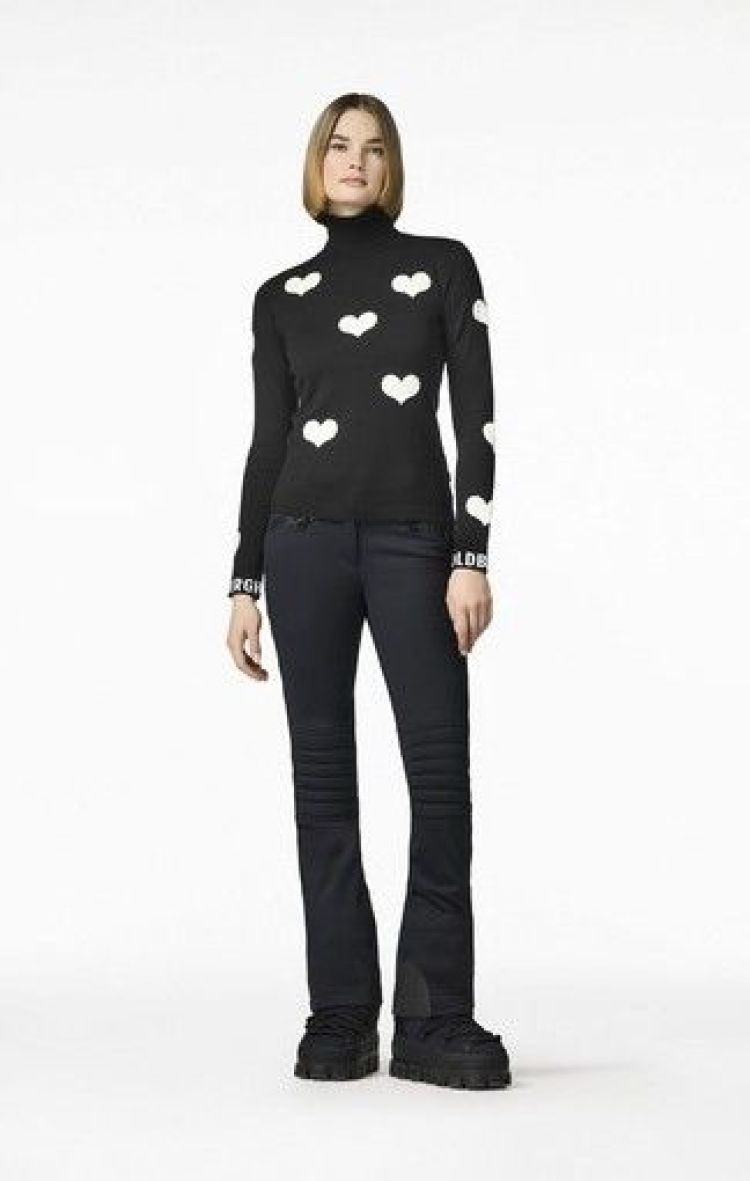 Goldbergh Sweater Zwart/Wit dames (BACIO LONG SLEEVE KNIT SWEATER - GB40025254.9008) - GL Sport (Sluis)