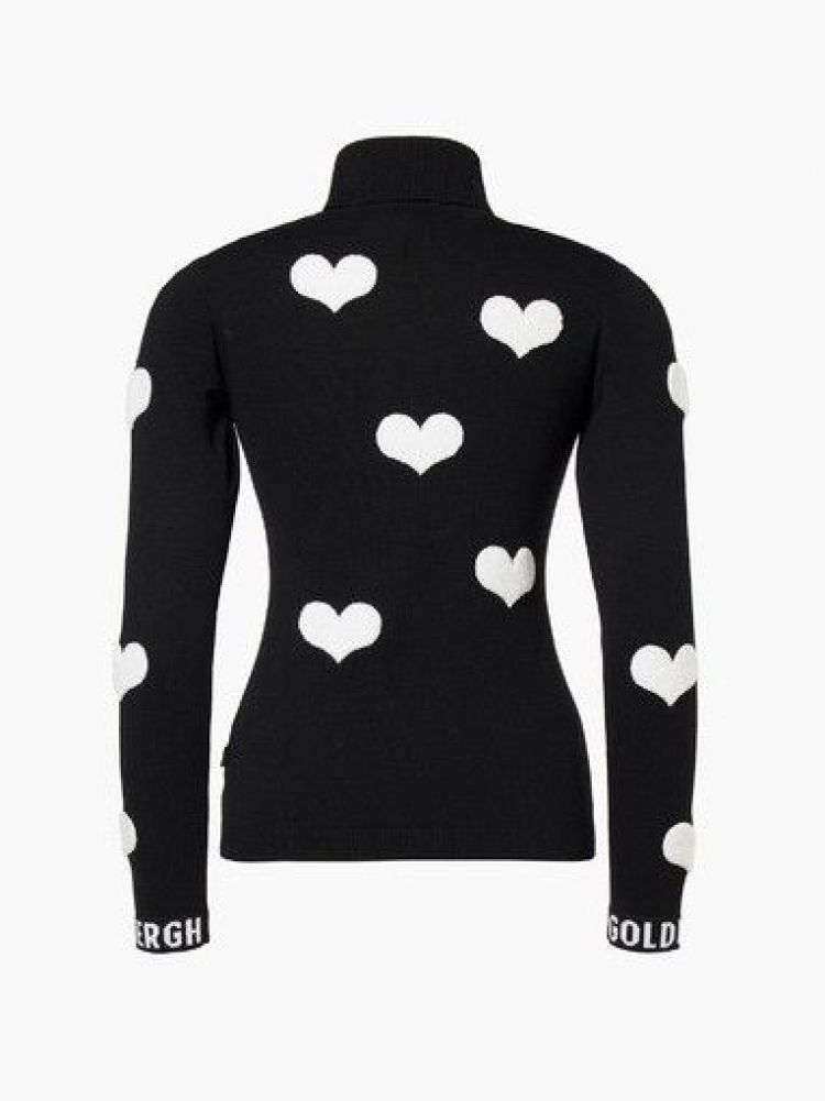 Goldbergh Sweater Zwart/Wit dames (BACIO LONG SLEEVE KNIT SWEATER - GB40025254.9008) - GL Sport (Sluis)