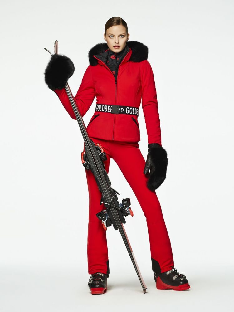 Goldbergh Ski-jas Rood dames (HIDA SKI JACKET REAL FUR - GB1616204.459) - GL Sport (Sluis)