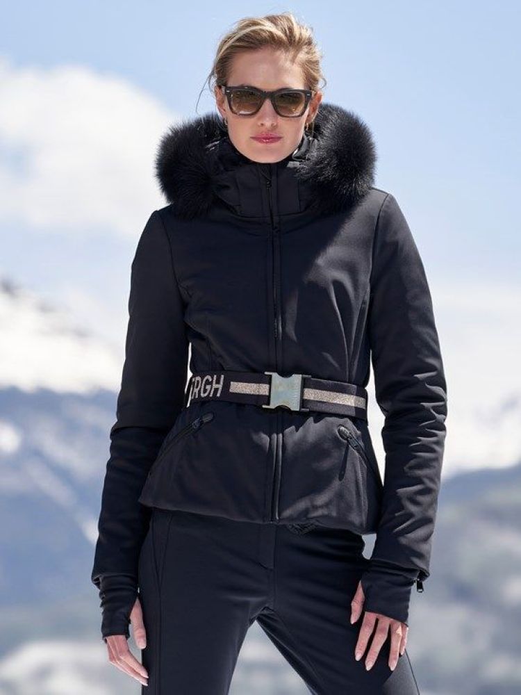 Goldbergh Ski-jas Zwart dames (HIDA SKI JACKET REAL FUR - GBS1618224.9000F) - GL Sport (Sluis)