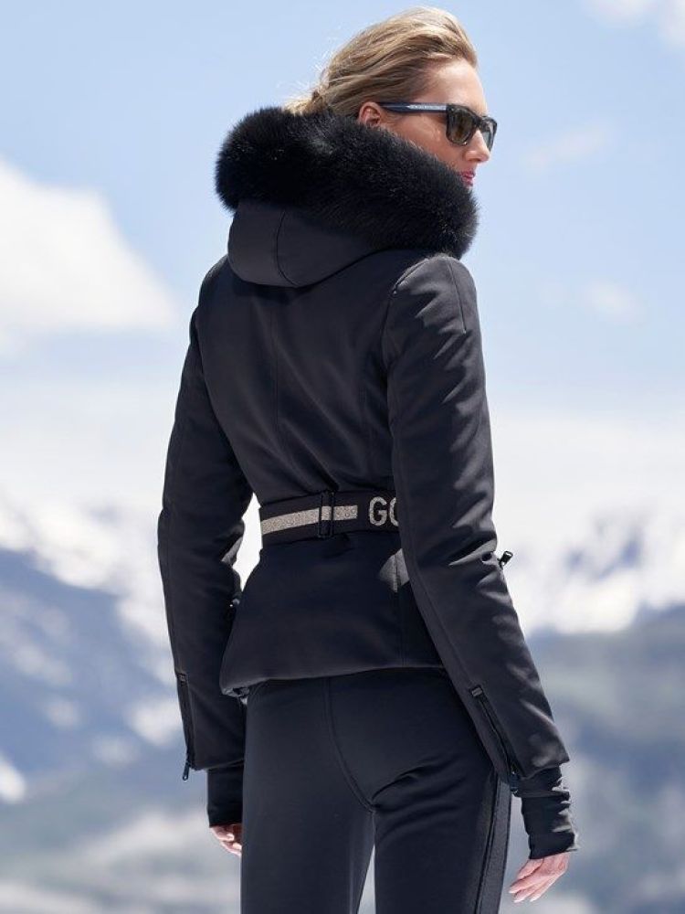 Goldbergh Ski-jas Zwart dames (HIDA SKI JACKET REAL FUR - GBS1618224.9000F) - GL Sport (Sluis)
