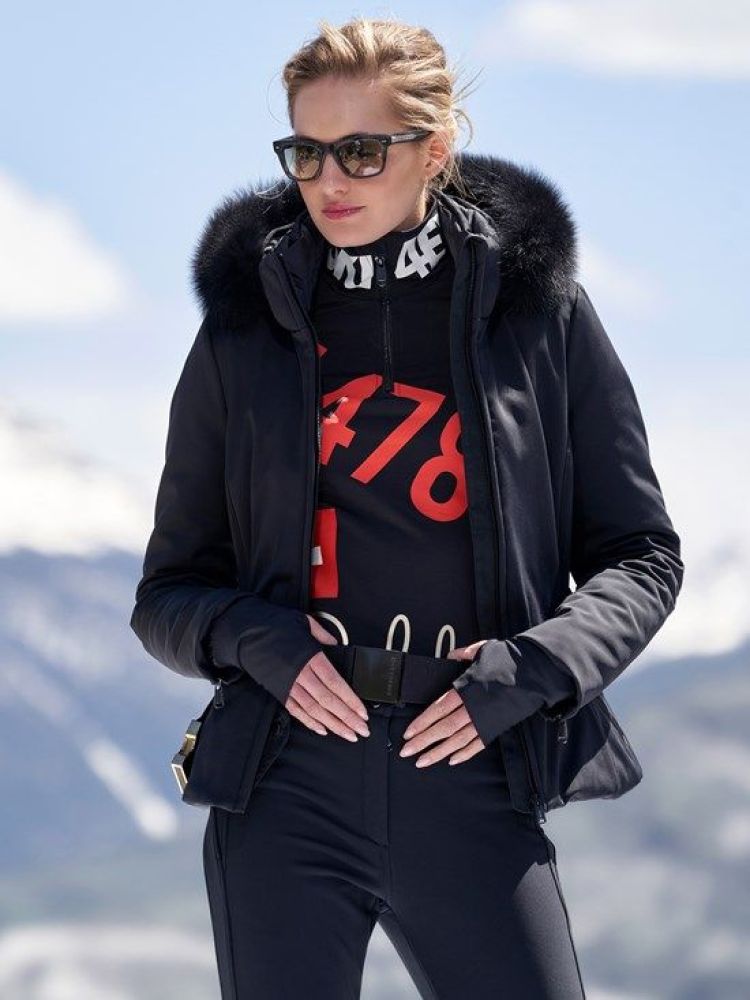 Goldbergh Ski-jas Zwart dames (HIDA SKI JACKET REAL FUR - GBS1618224.9000F) - GL Sport (Sluis)