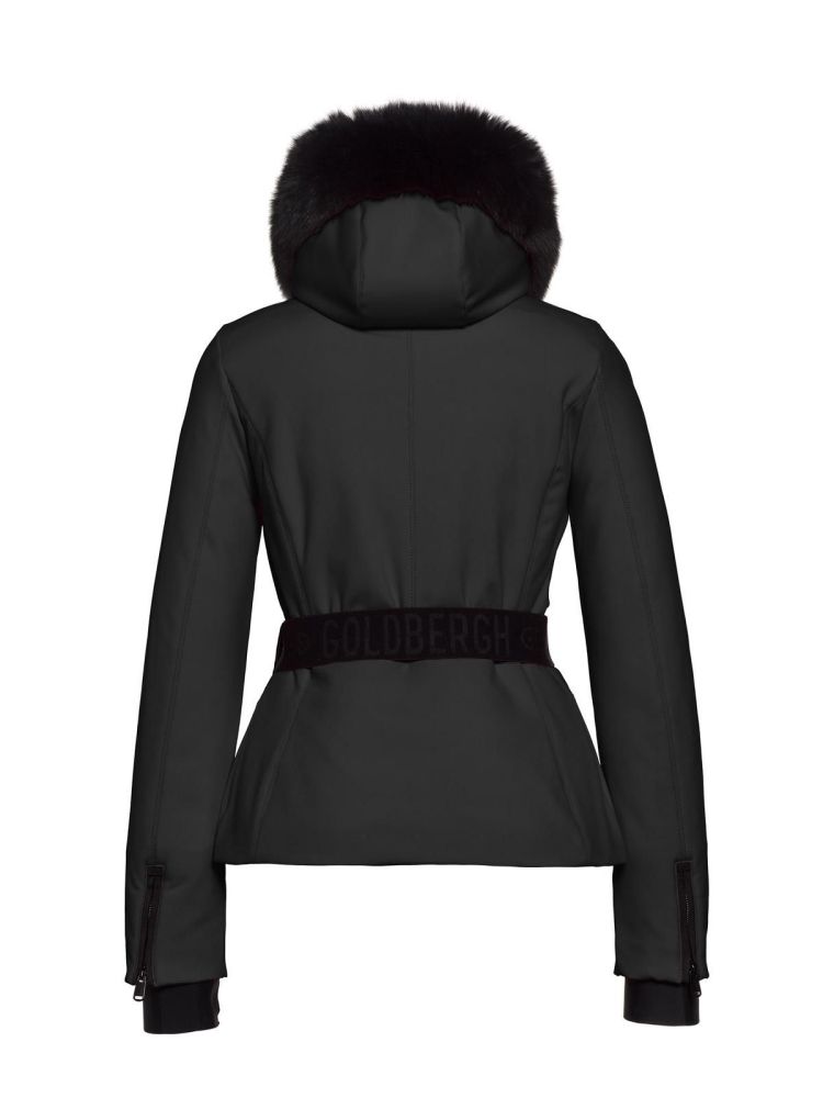 Goldbergh Ski-jas Zwart dames (HIDA SKI JACKET REAL FUR - GBS1618224.9000F) - GL Sport (Sluis)