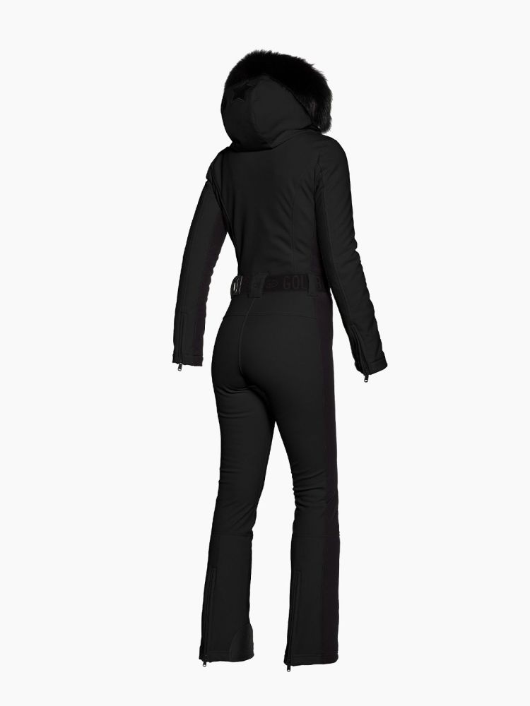 Goldbergh Skipak Zwart dames (PARRY LONG SKI SUIT FAUX BORDER - GB01689254.9000) - GL Sport (Sluis)