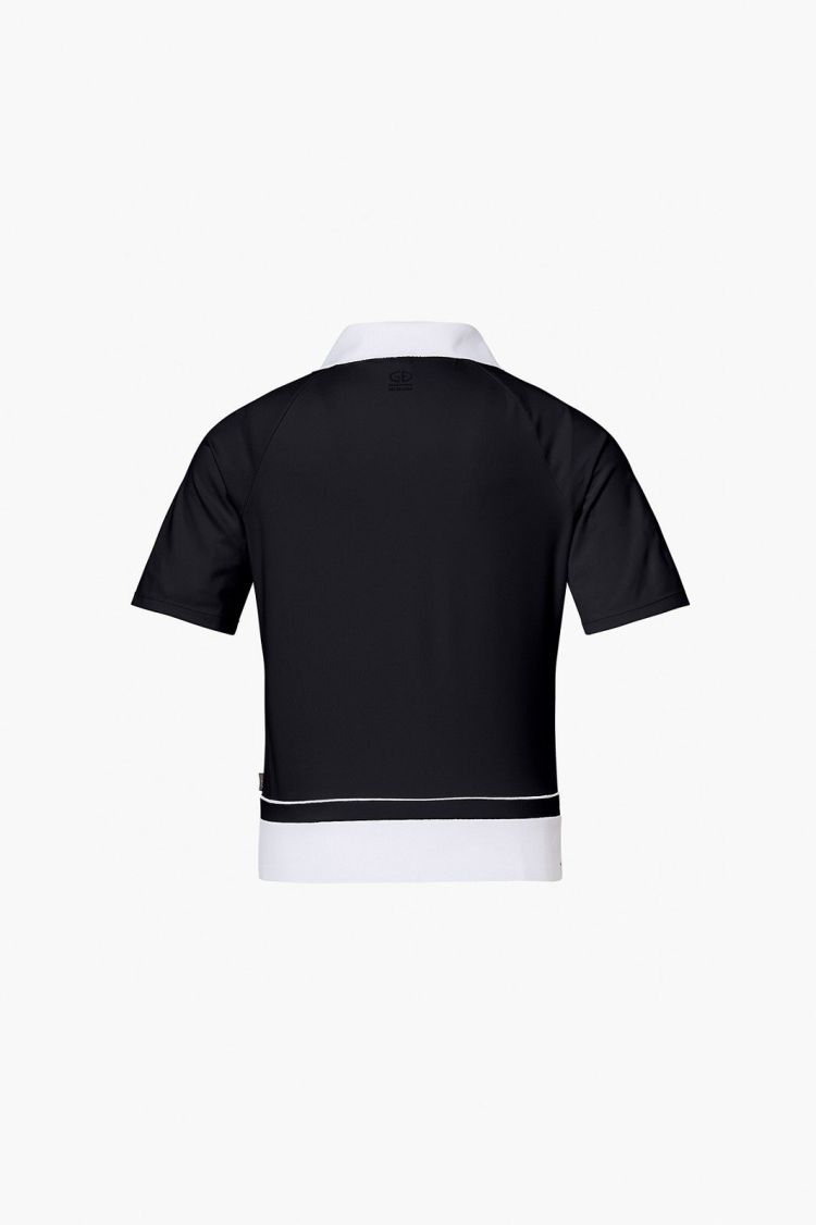 Goldbergh Top Zwart dames (PICCOLA POLO TOP - GB36111261.9000) - GL Sport (Sluis)