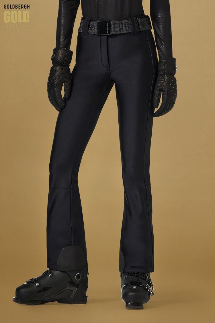 Goldbergh Skibroek Zwart dames (PIPPA GOLD LONG SKI PANTS - GE00174254.9000) - GL Sport (Sluis)
